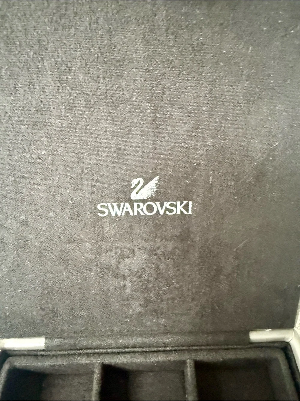 Swarovski Black and Silver Multi-Compartment Jewelry Organizer
